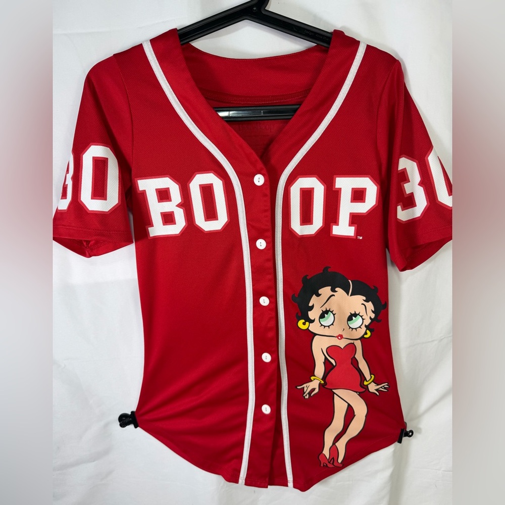 Betty Boop Red Jersey Womans Size Small